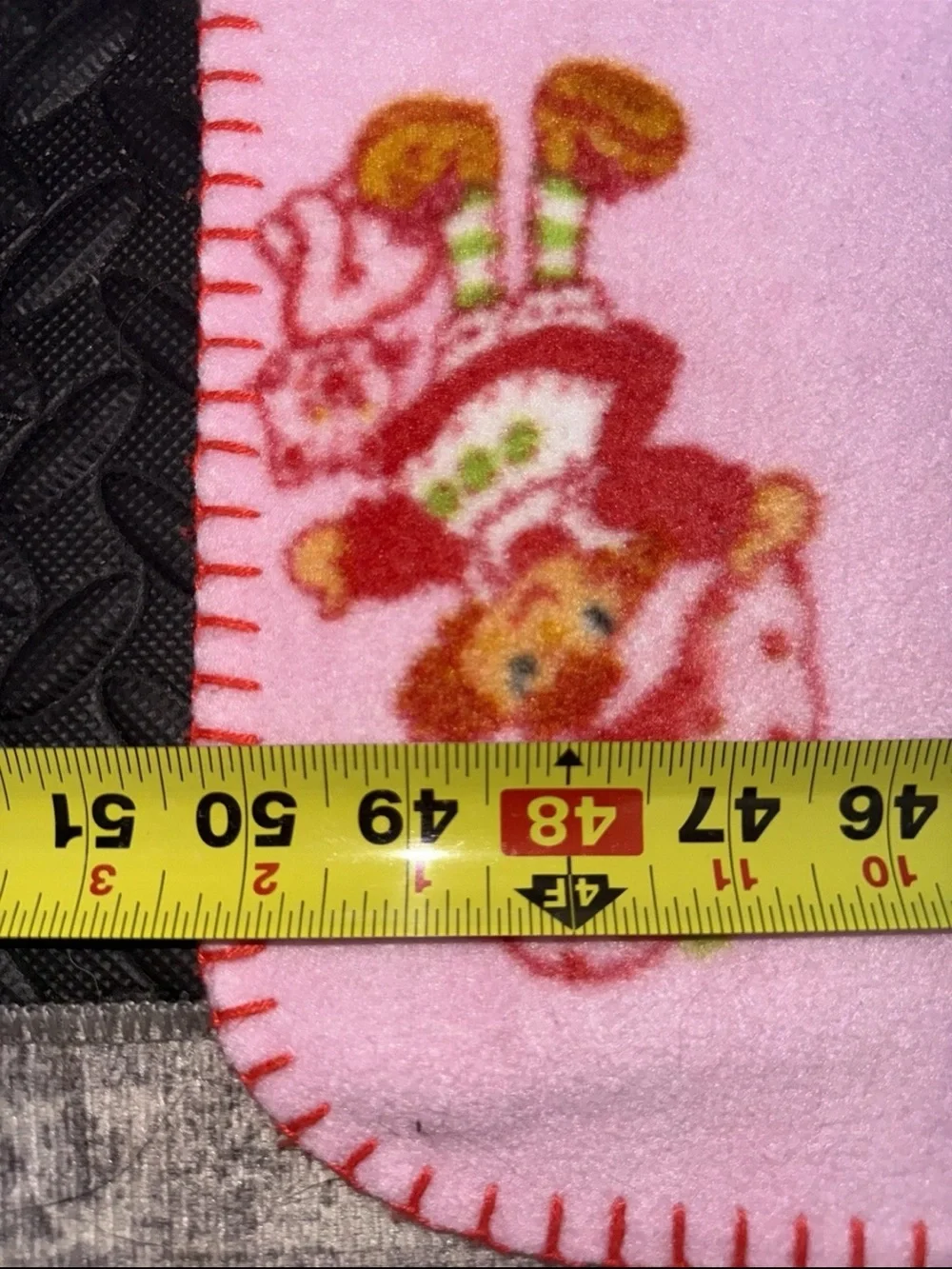 Vintage strawberry shortcake fleece blanket